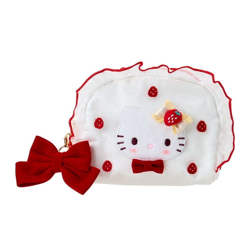 Hello Kitty Strawberry Cake White Zipper Pouch