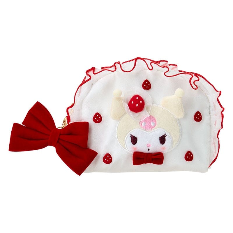 Kuromi Strawberry Cake White Zipper Pouch