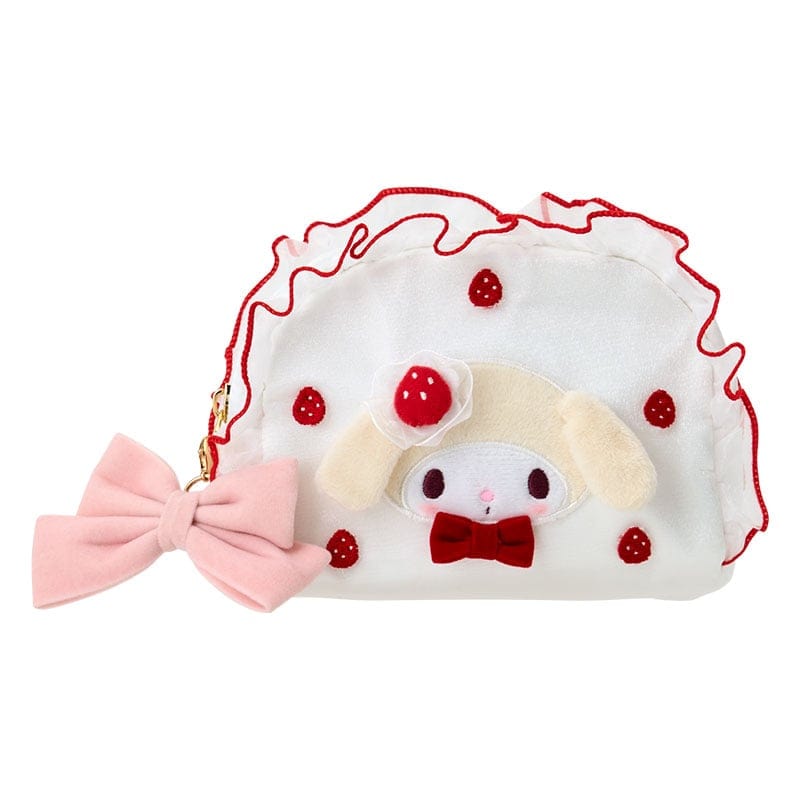 My Melody Strawberry Cake White Zipper Pouch