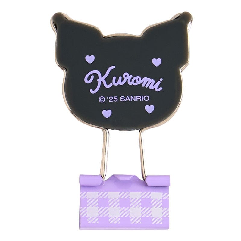 Kuromi Binder Clips