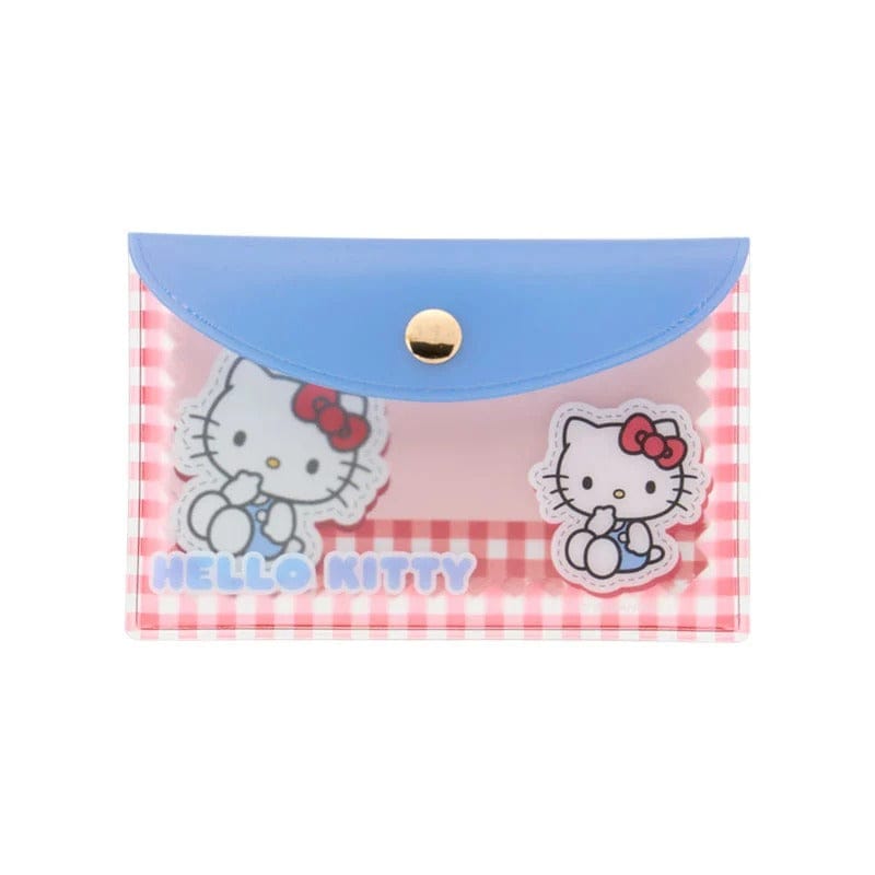 Hello Kitty Gingham Memo Sheets With Case