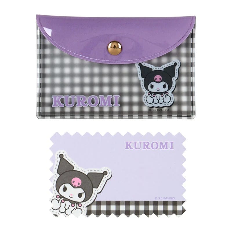 Kuromi Gingham Memo Sheets With Case