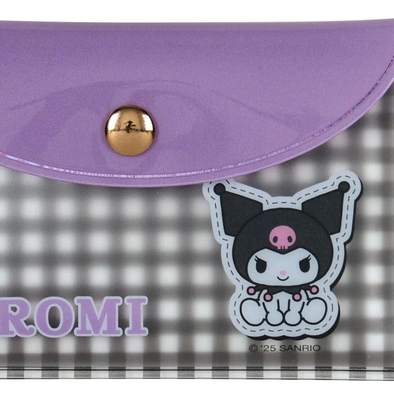 Kuromi Gingham Memo Sheets With Case