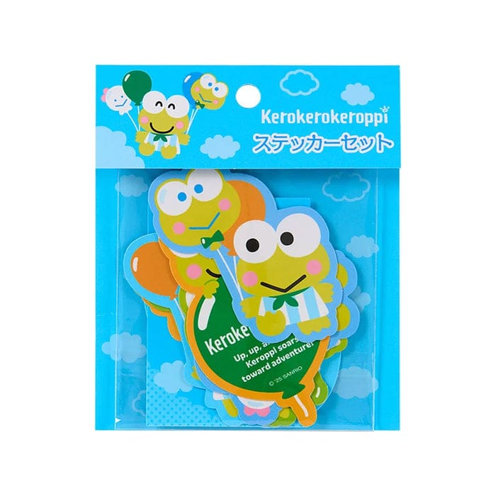 Keroppi Ballon Theme Sticker Set
