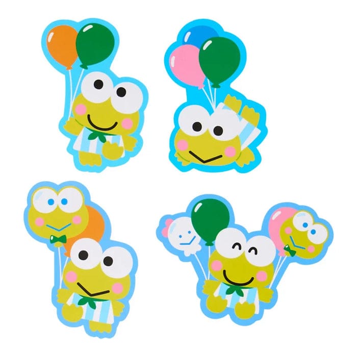 Keroppi Ballon Theme Sticker Set