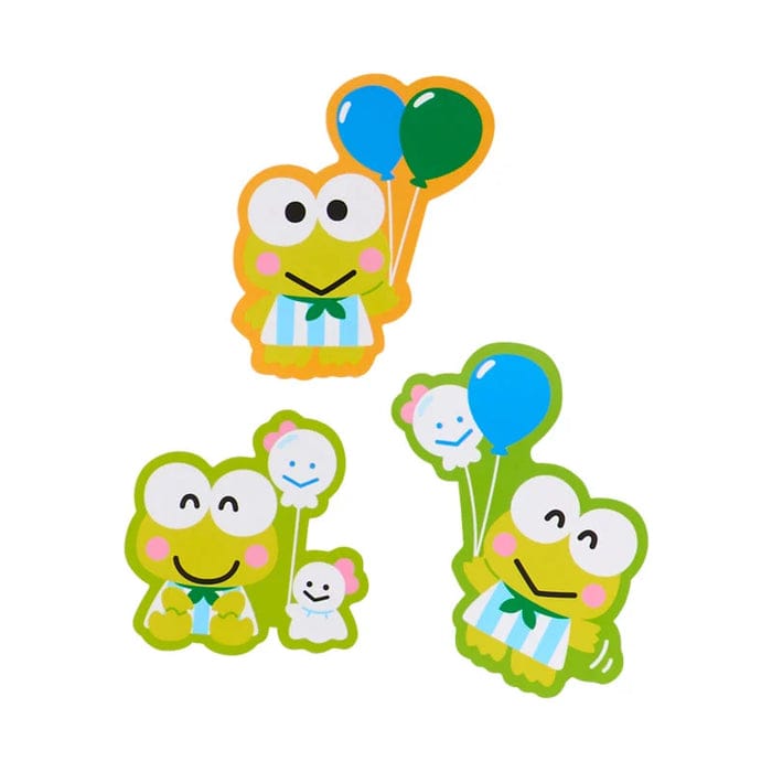 Keroppi Ballon Theme Sticker Set