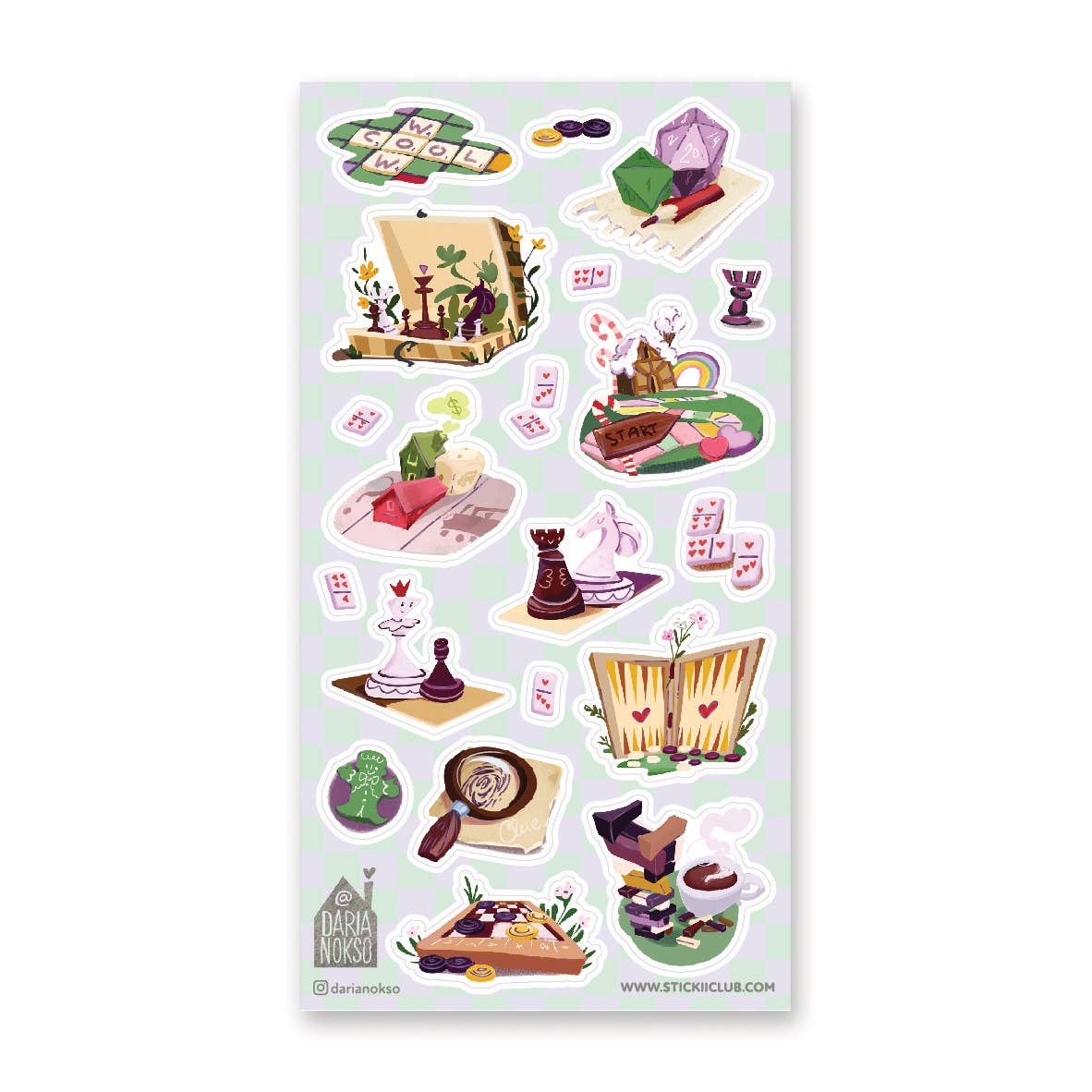 Fun & Board Games Sticker Sheet