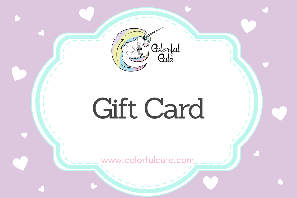 Colorful Cute Gift Card