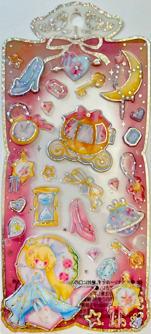 Pink Shiny Princess Stickers