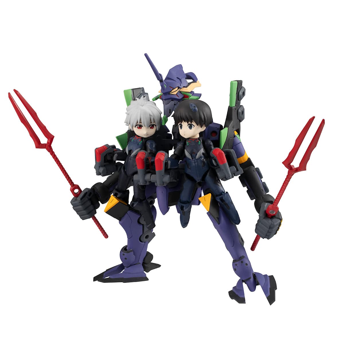 Rebuild of Evangelion Desktop Army Shinji and Kaworu Eva 13 Figure